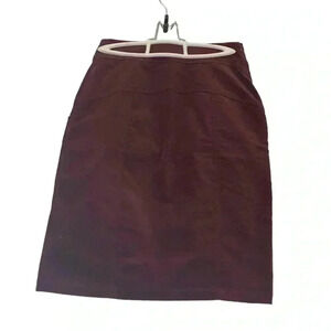Jennifer Glasgow Soft Corduroy Burgundy A line  skirt